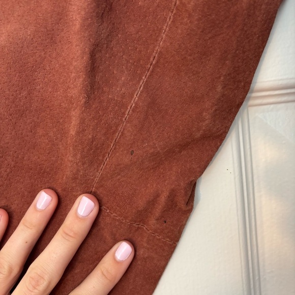 Vintage Genuine Suede Leather Belted Coat Western Cowboy Rodeo Biker Grunge Boho - Picture 4 of 11